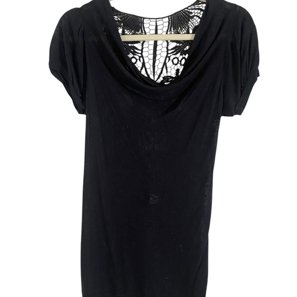 Vintage Daytrip Black Lace Back Top - Picture 2 of 9